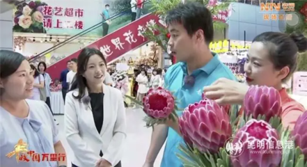 “豐收中國(guó)萬里行大型公益直播活動(dòng)”在斗南花卉小鎮(zhèn)首播
